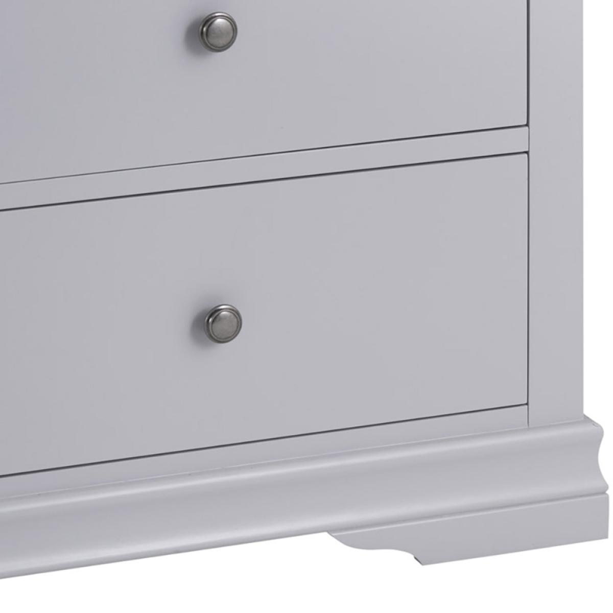 Florence Grey Painted Chest of 6 Drawers – image 6