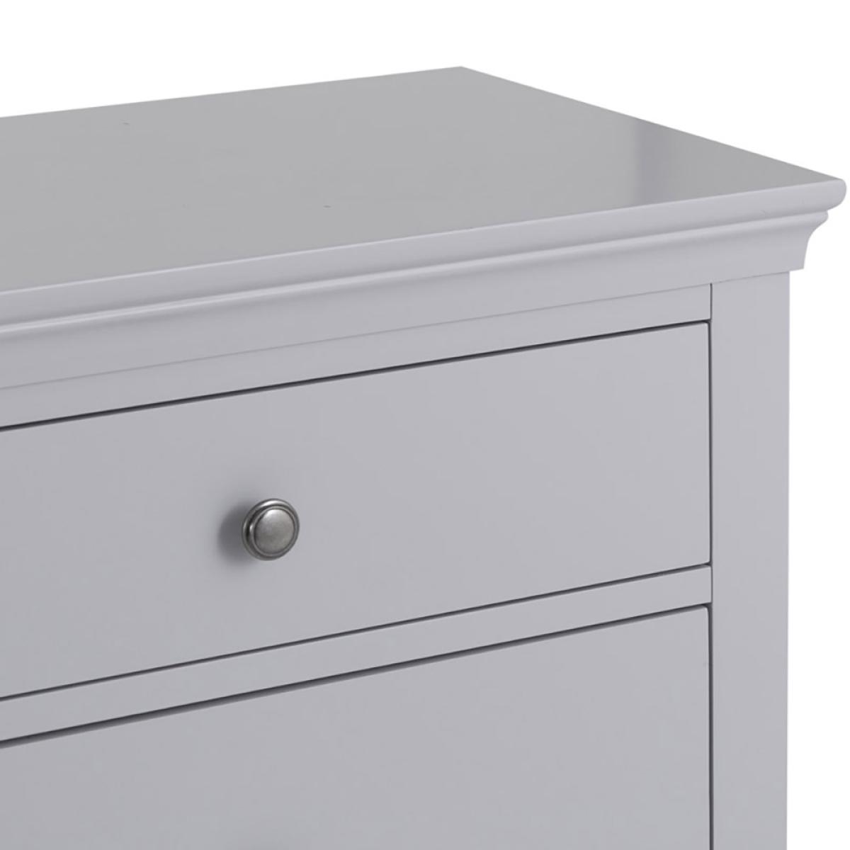 Florence Grey Painted Chest of 6 Drawers – image 7