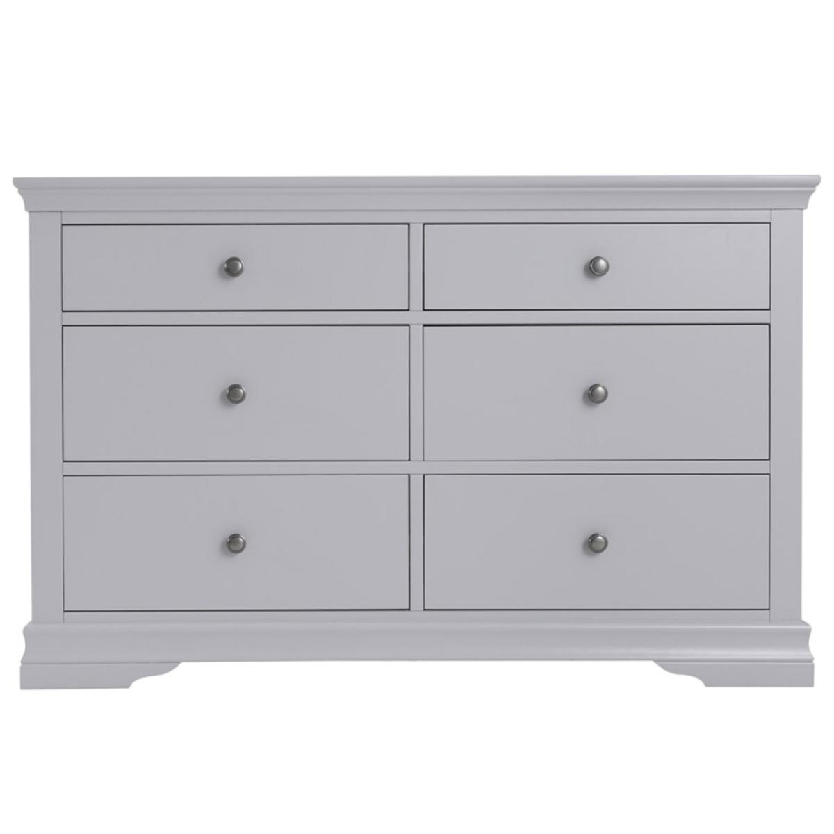 Florence Grey Painted Chest of 6 Drawers – image 8