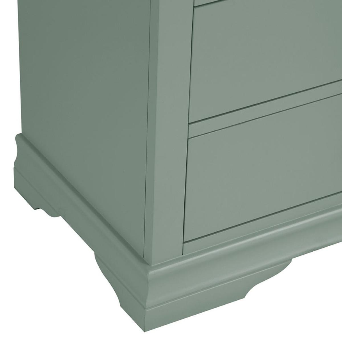 Florence Sage Green Painted Chest of 3 Drawers – image 4