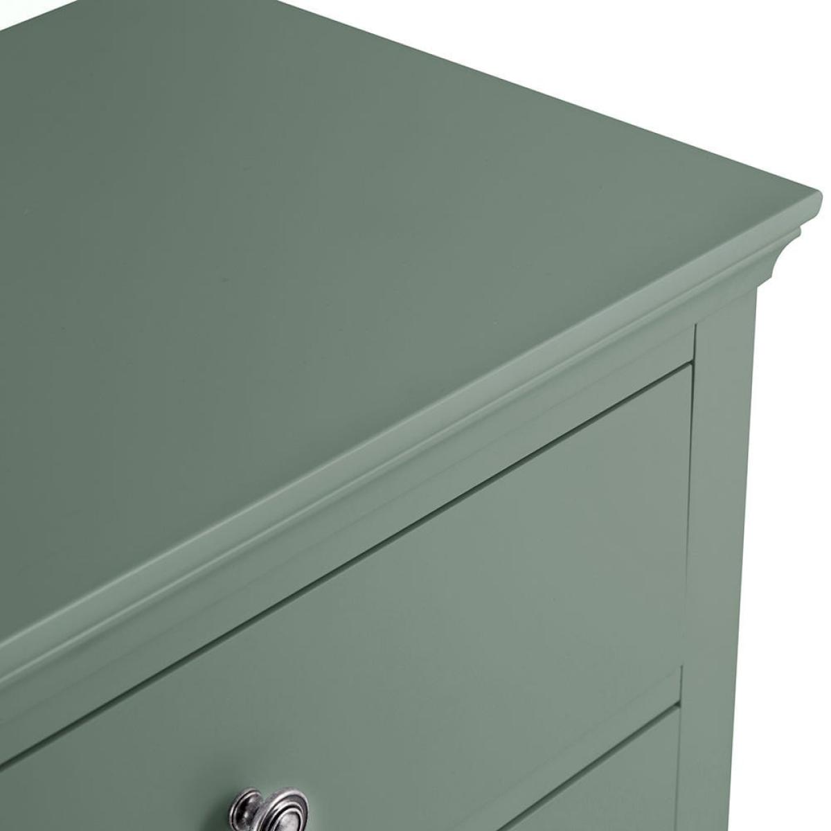 Florence Sage Green Painted Chest of 3 Drawers – image 6