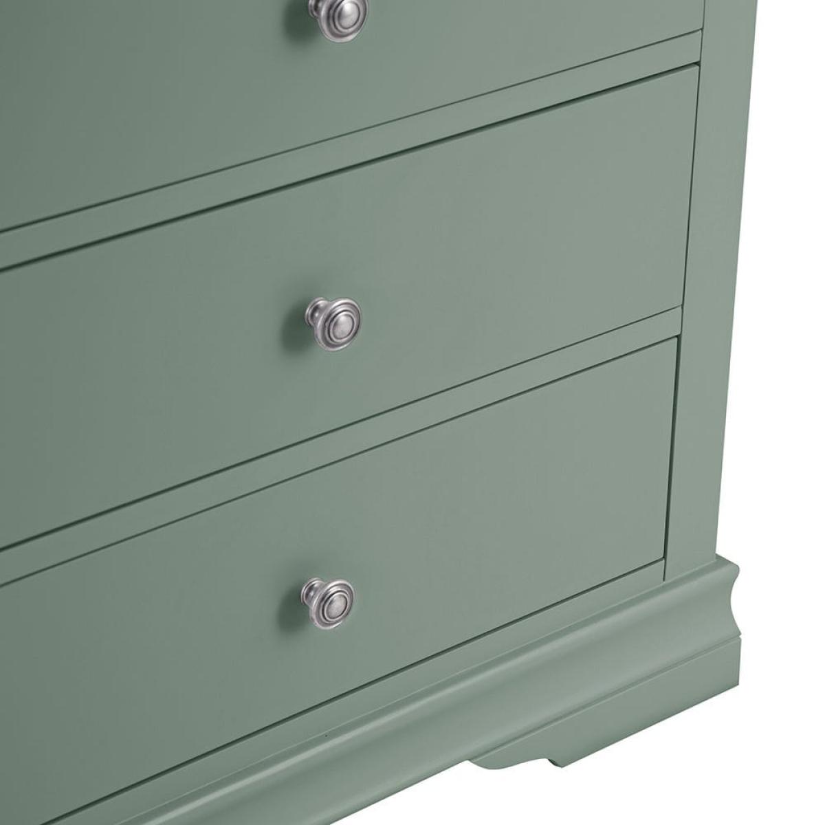 Florence Sage Green Painted Chest of 3 Drawers – image 8
