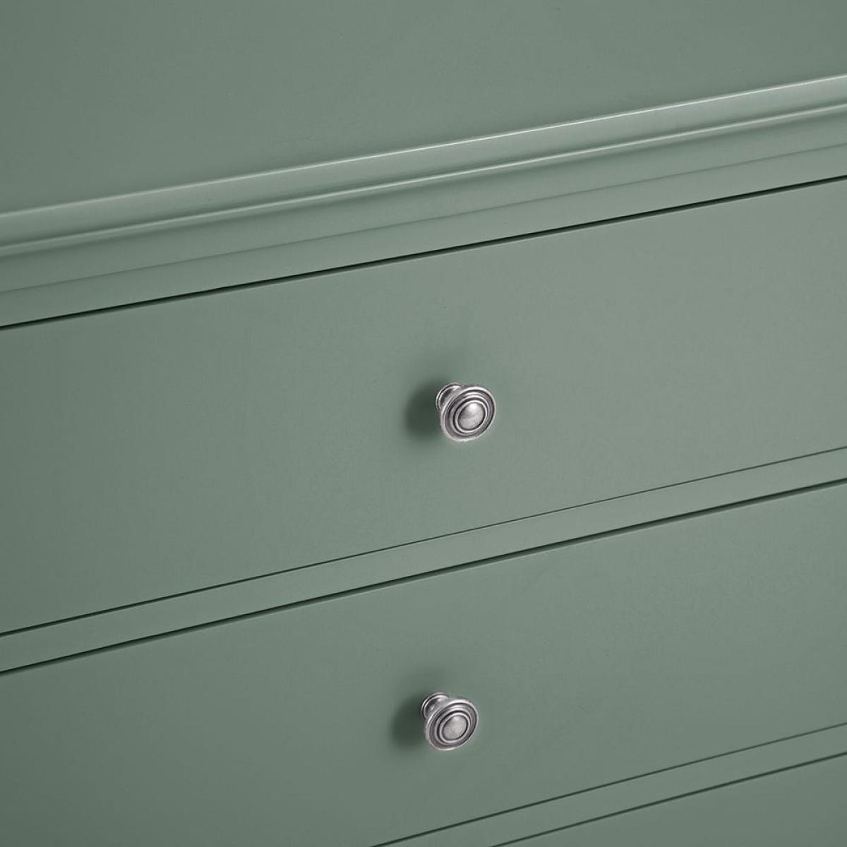 Florence Sage Green Painted Chest of 3 Drawers – image 9