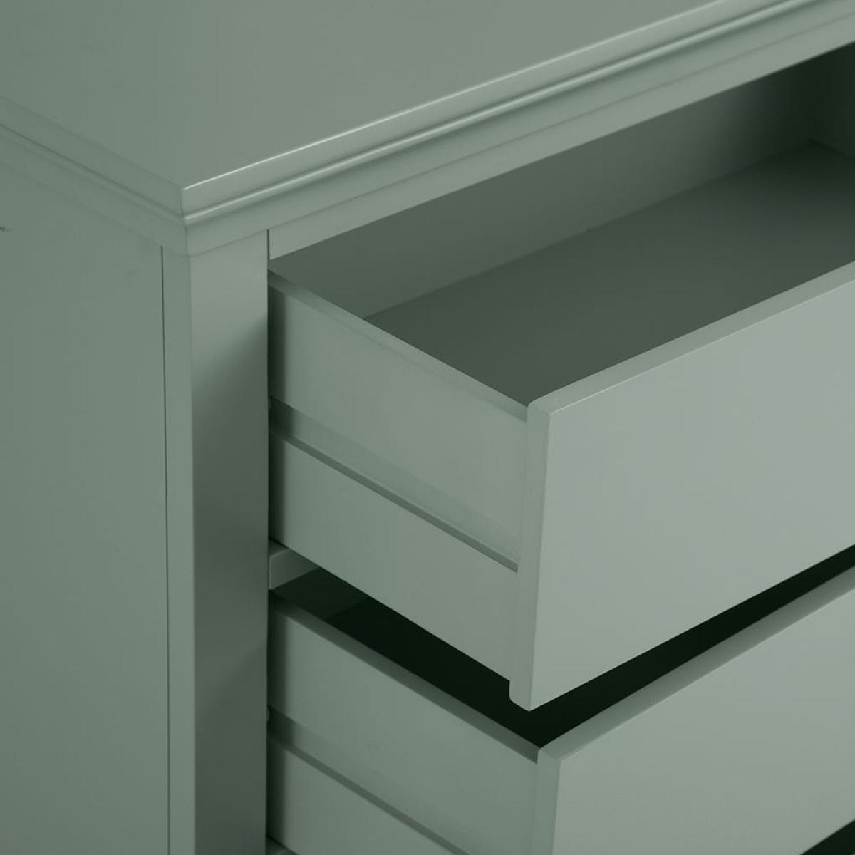Florence Sage Green Painted Chest of 3 Drawers – image 10