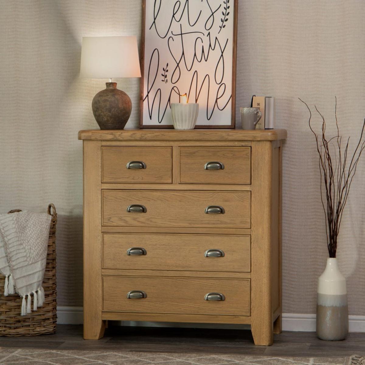 Wessex Smoked Oak 2 Over 3 Chest – image 1