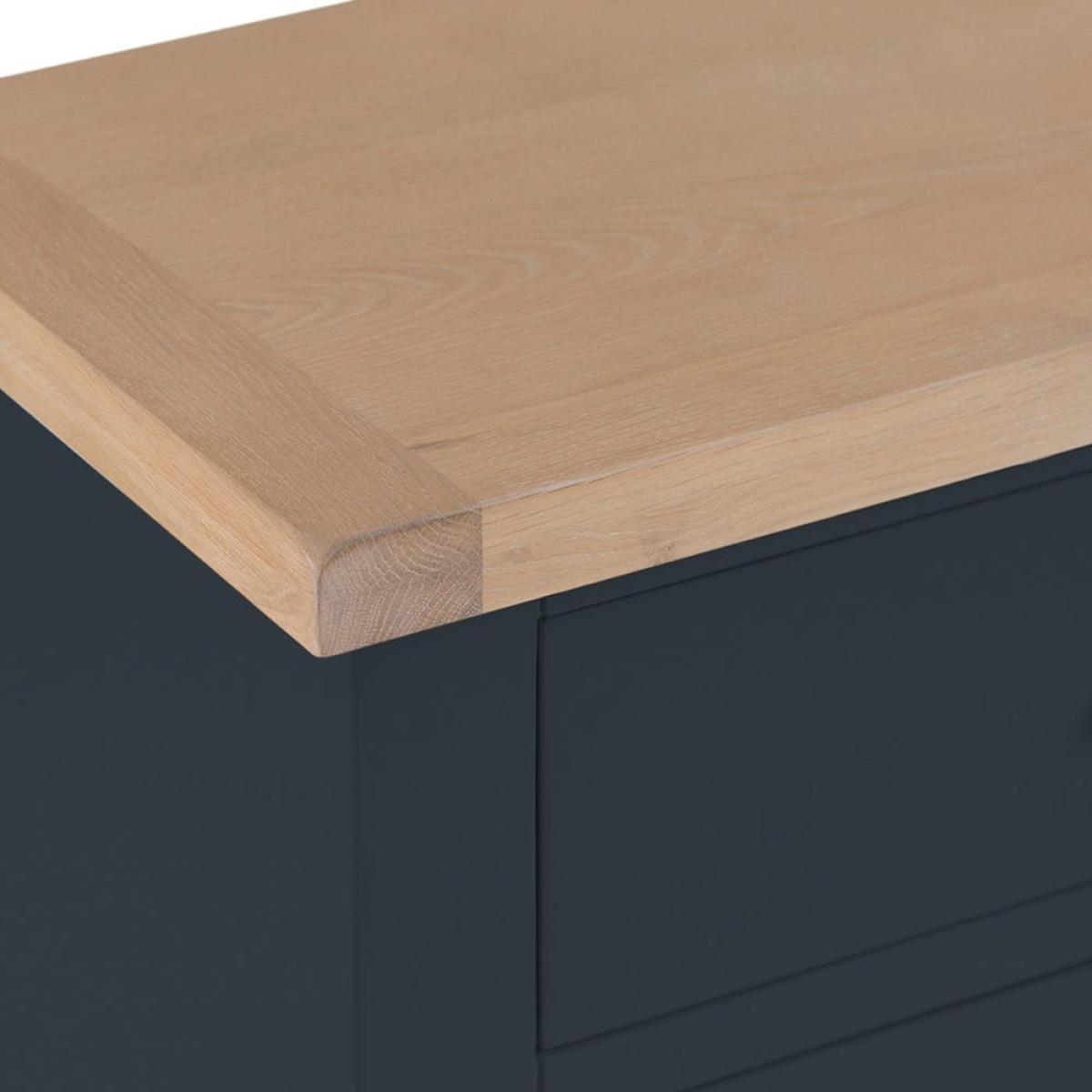 Suffolk Midnight Grey Painted Oak Chest of 3 Drawers – image 7