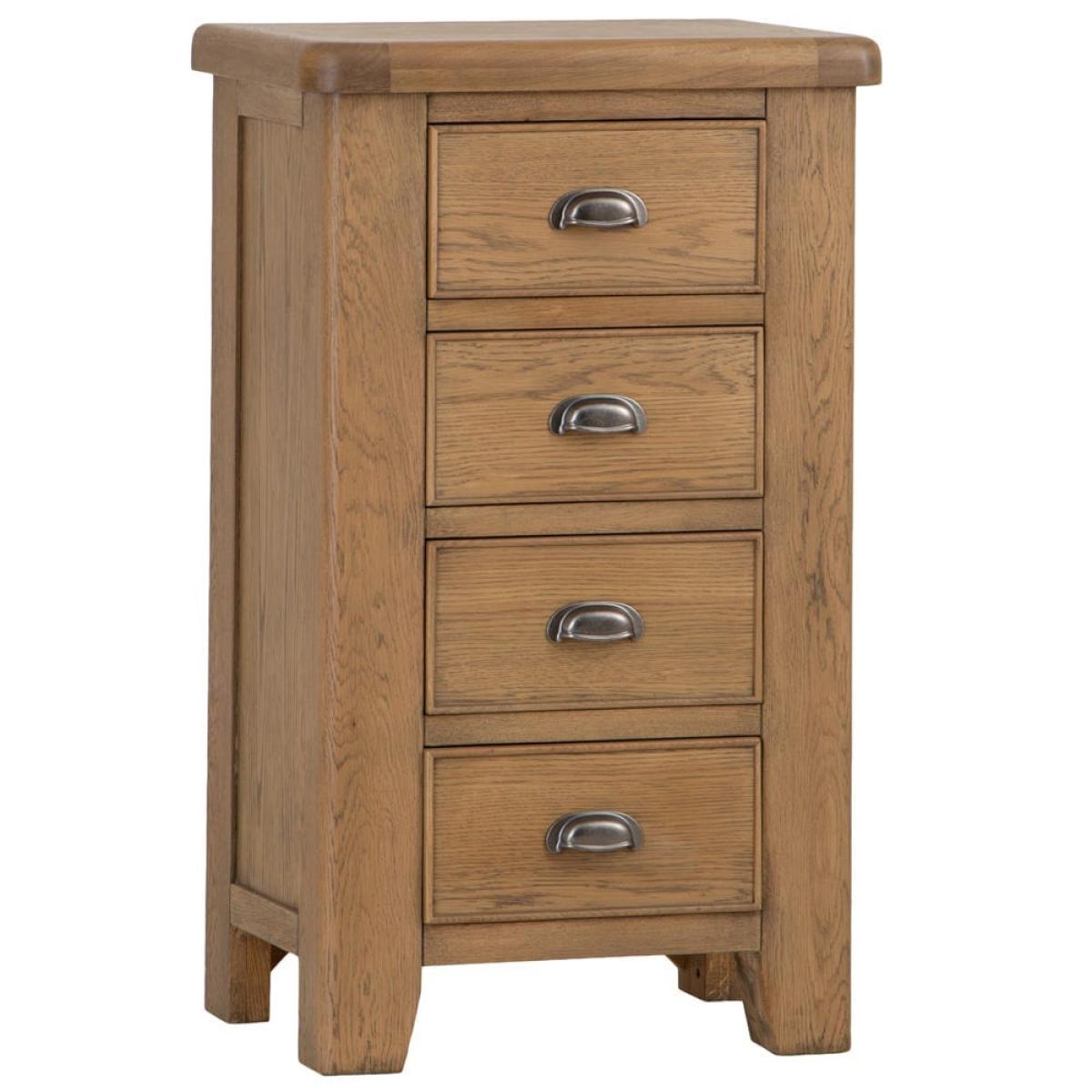 Wessex Smoked Oak 4 Drawer Tallboy – image 2
