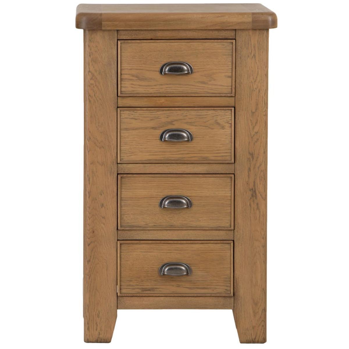 Wessex Smoked Oak 4 Drawer Tallboy – image 11