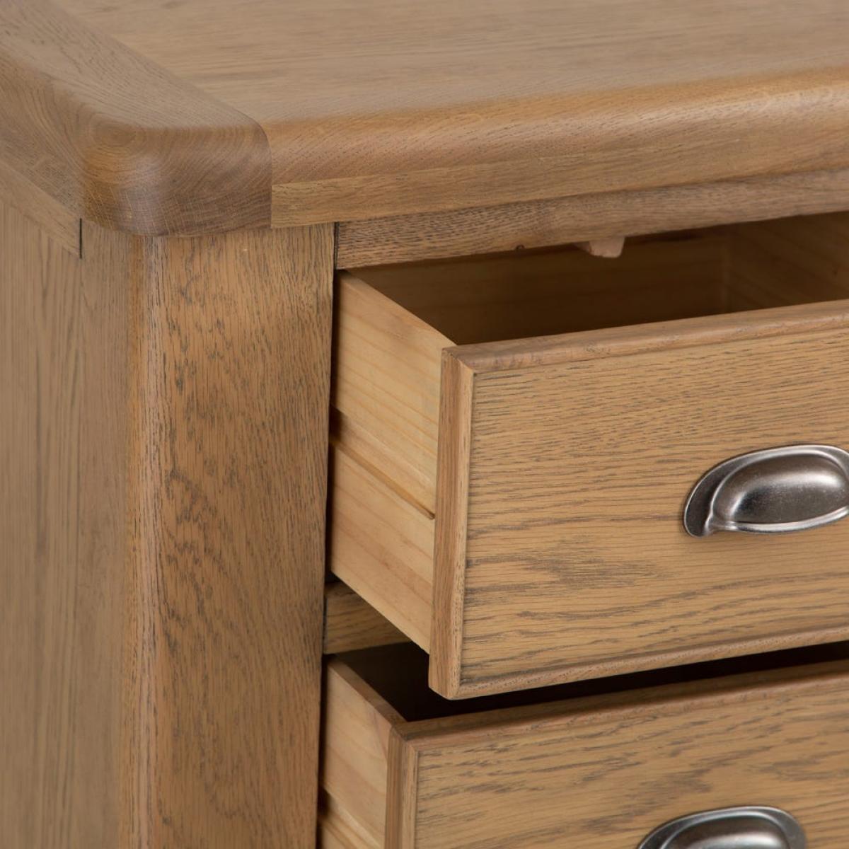 Wessex Smoked Oak 4 Drawer Tallboy – image 6