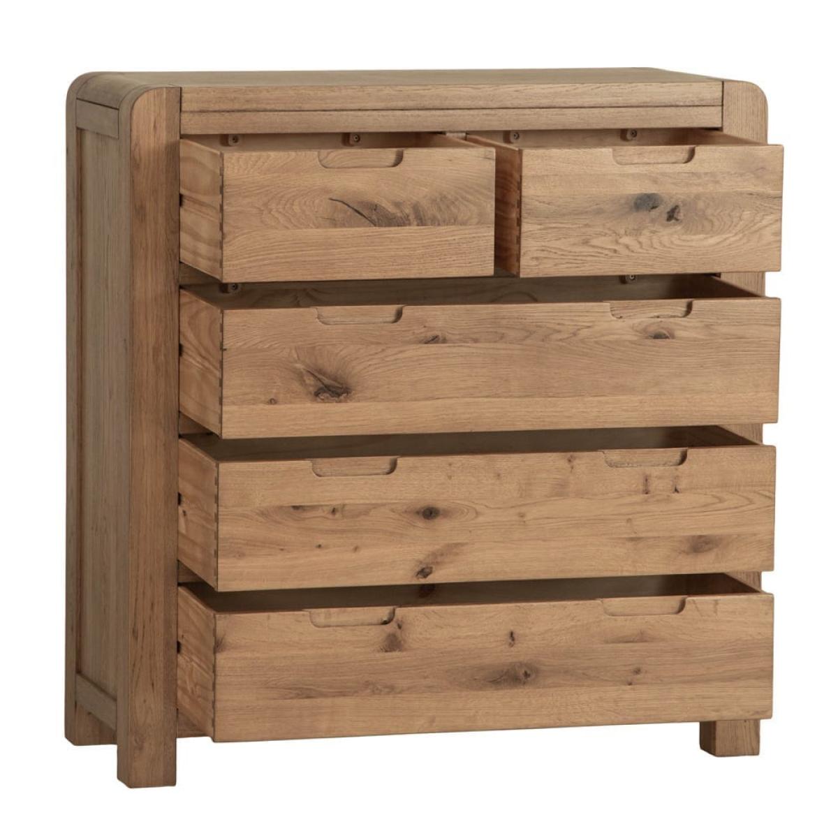 Oslo Chunky Oak 2 Over 3 Chest – image 3