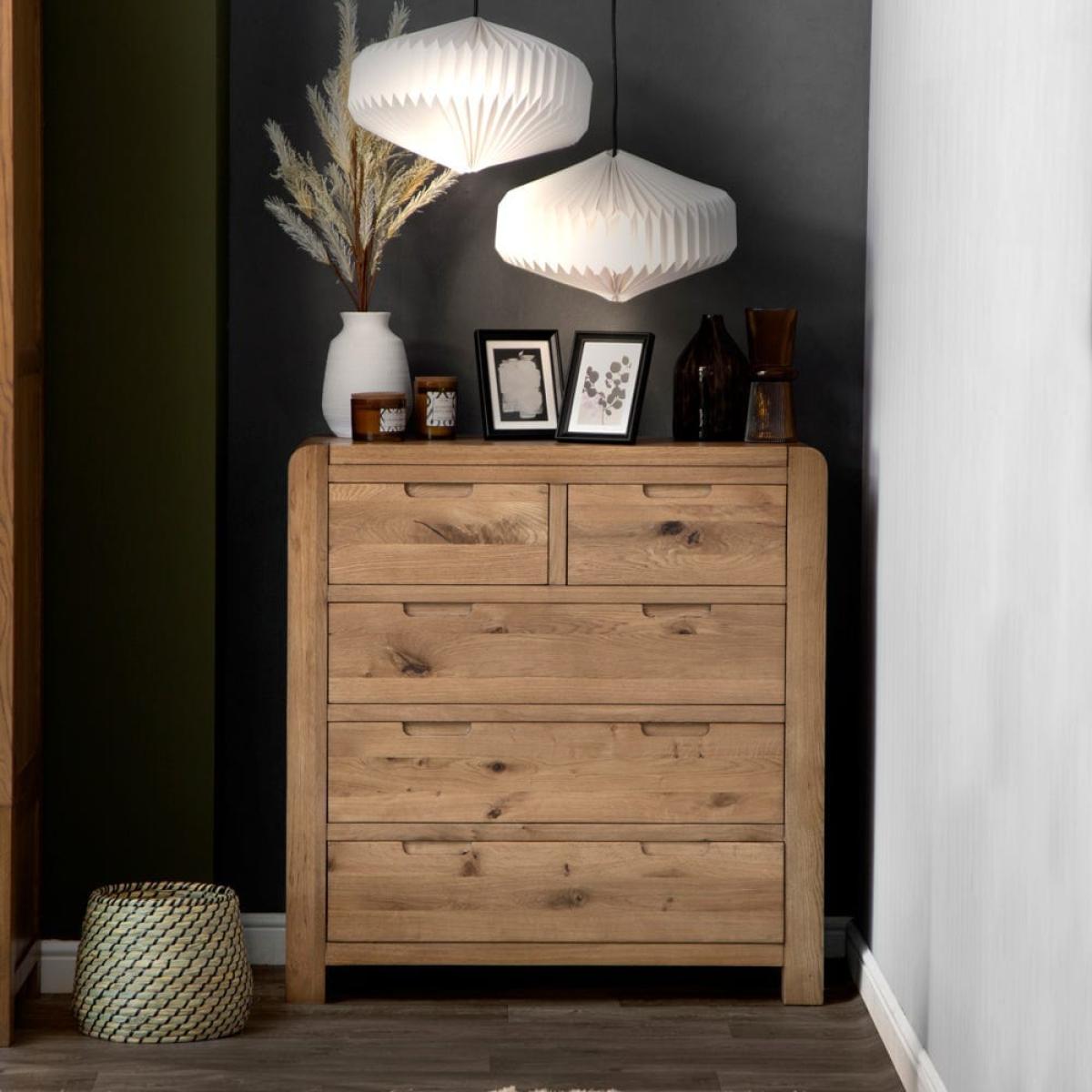 Oslo Chunky Oak 2 Over 3 Chest – image 1