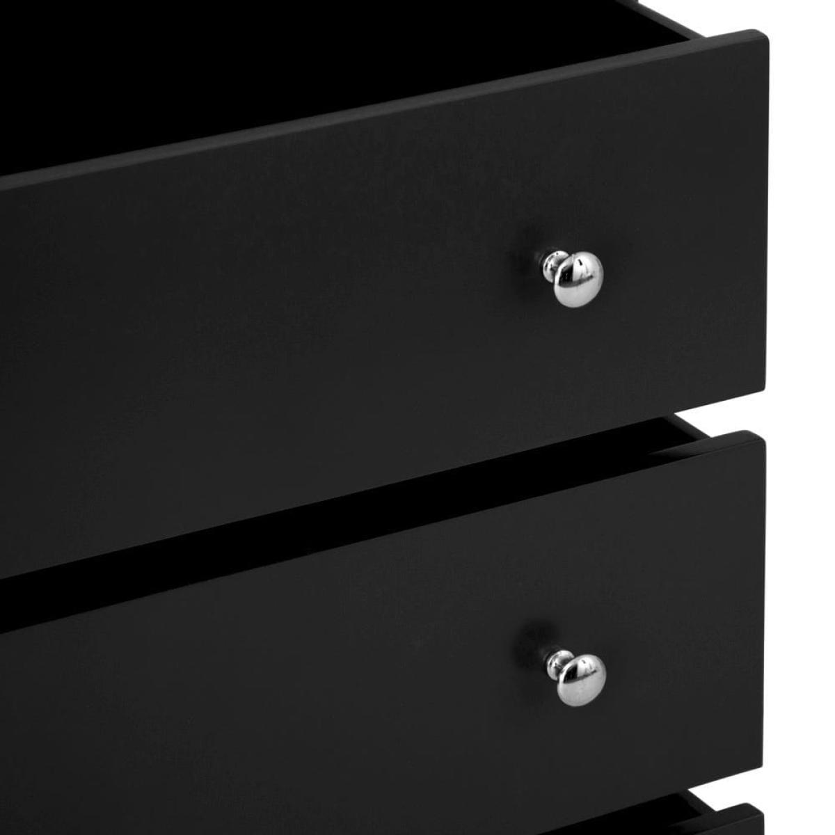 Bergen Black Painted Oak Chest of 3 Drawers – image 7