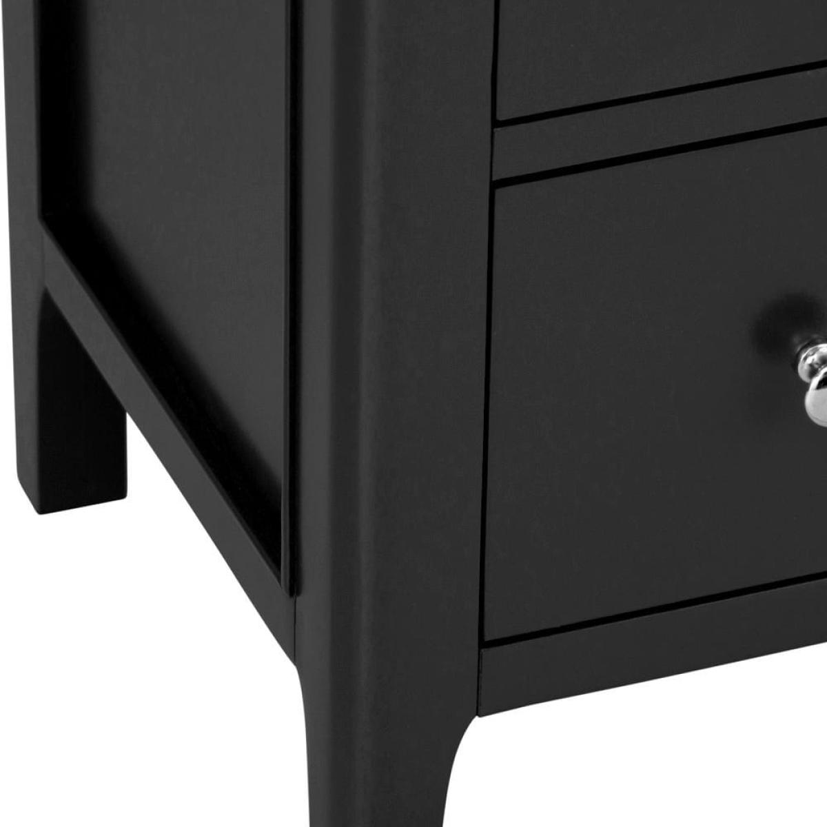 Bergen Black Painted Oak Chest of 3 Drawers – image 9