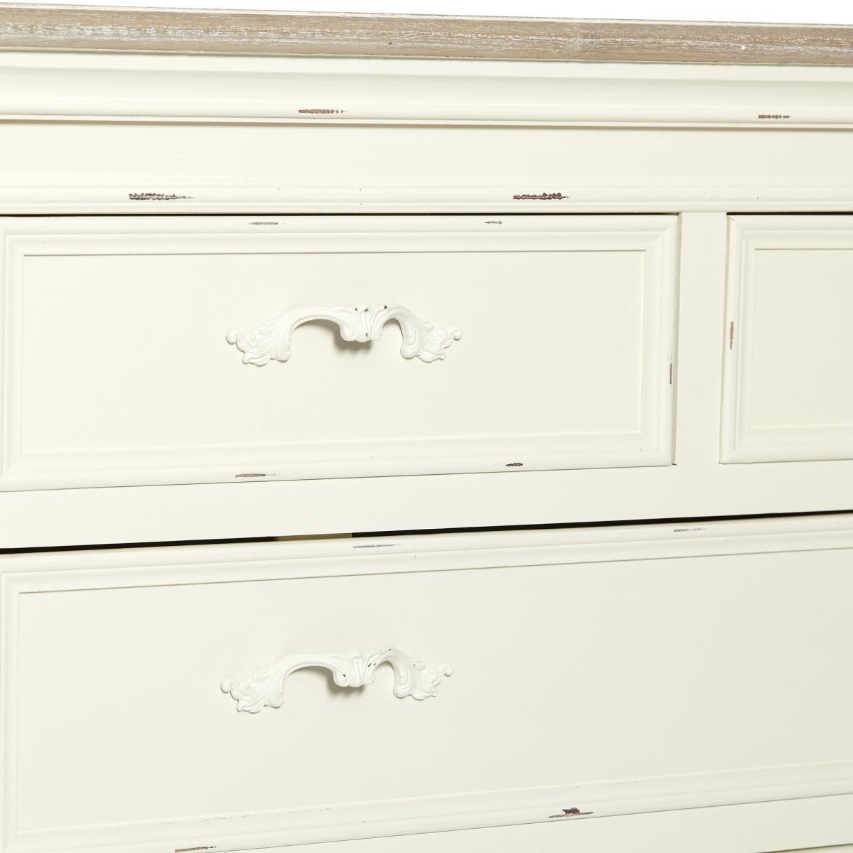 Camille Ivory 5 Drawer Chest Cream – image 5