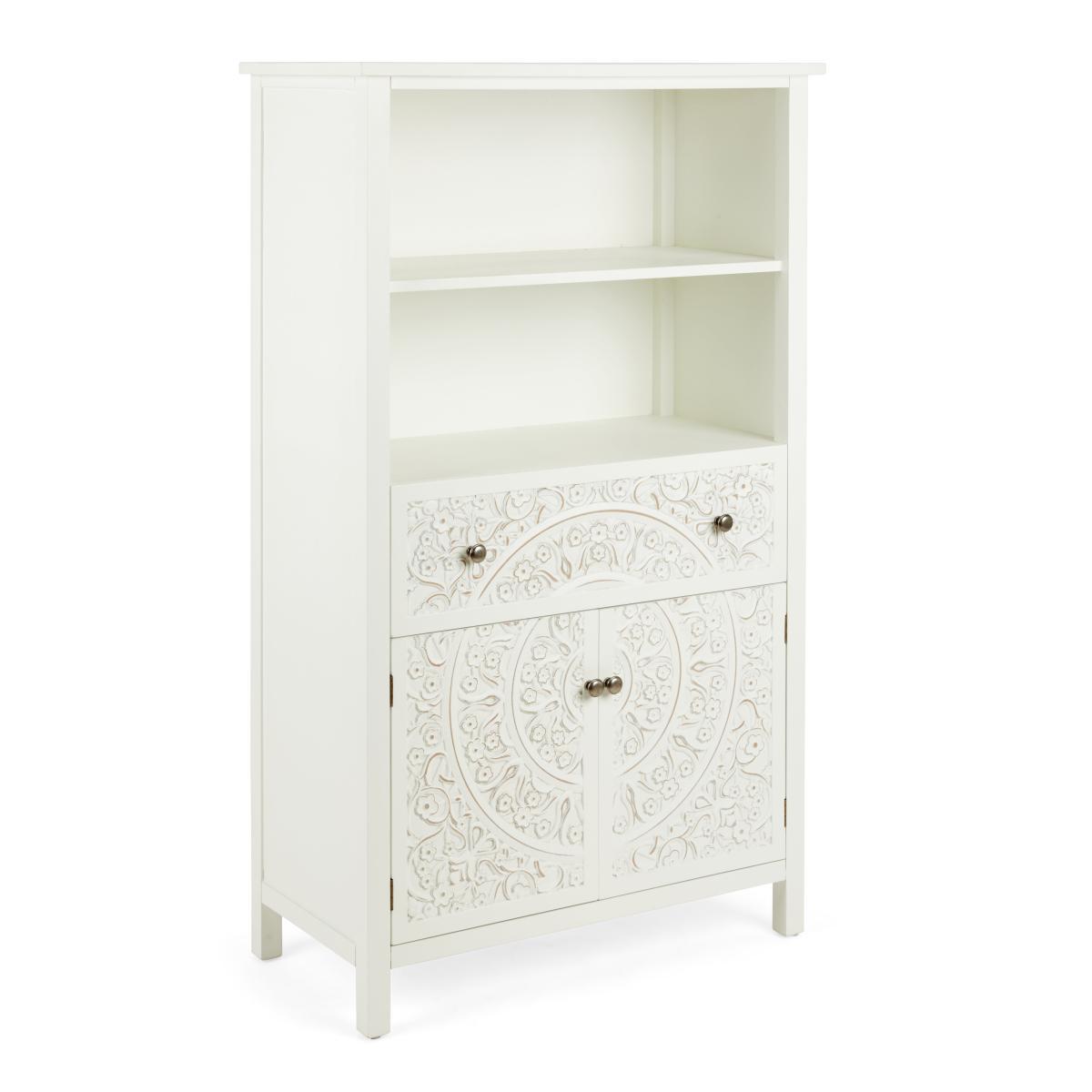 Samira White Tall Cabinet White – image 2