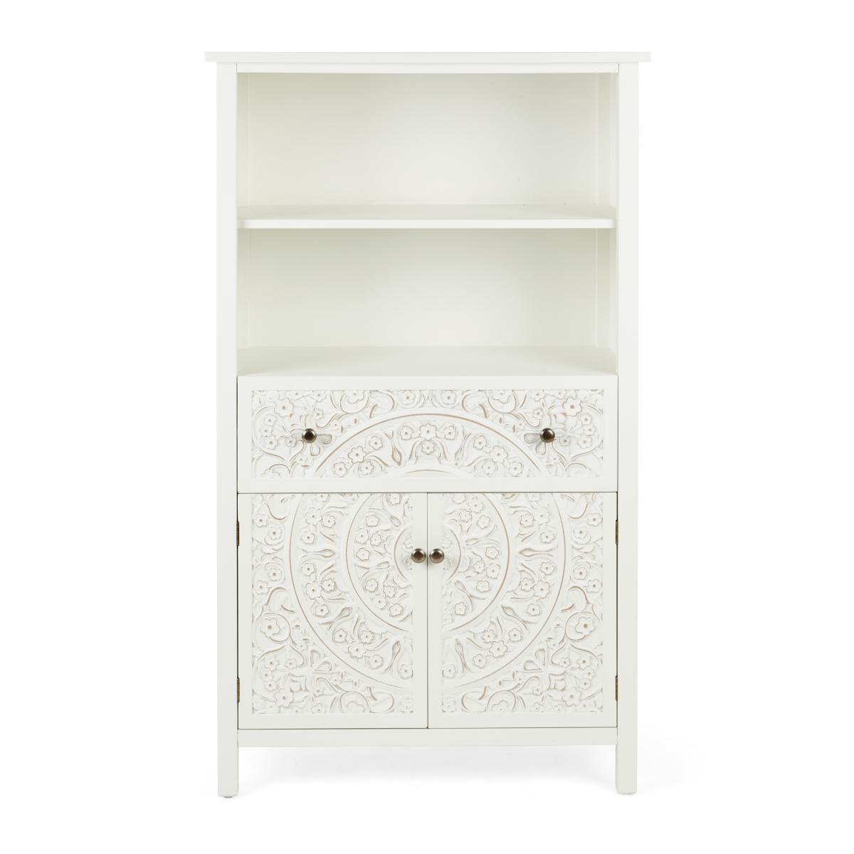 Samira White Tall Cabinet White – image 4
