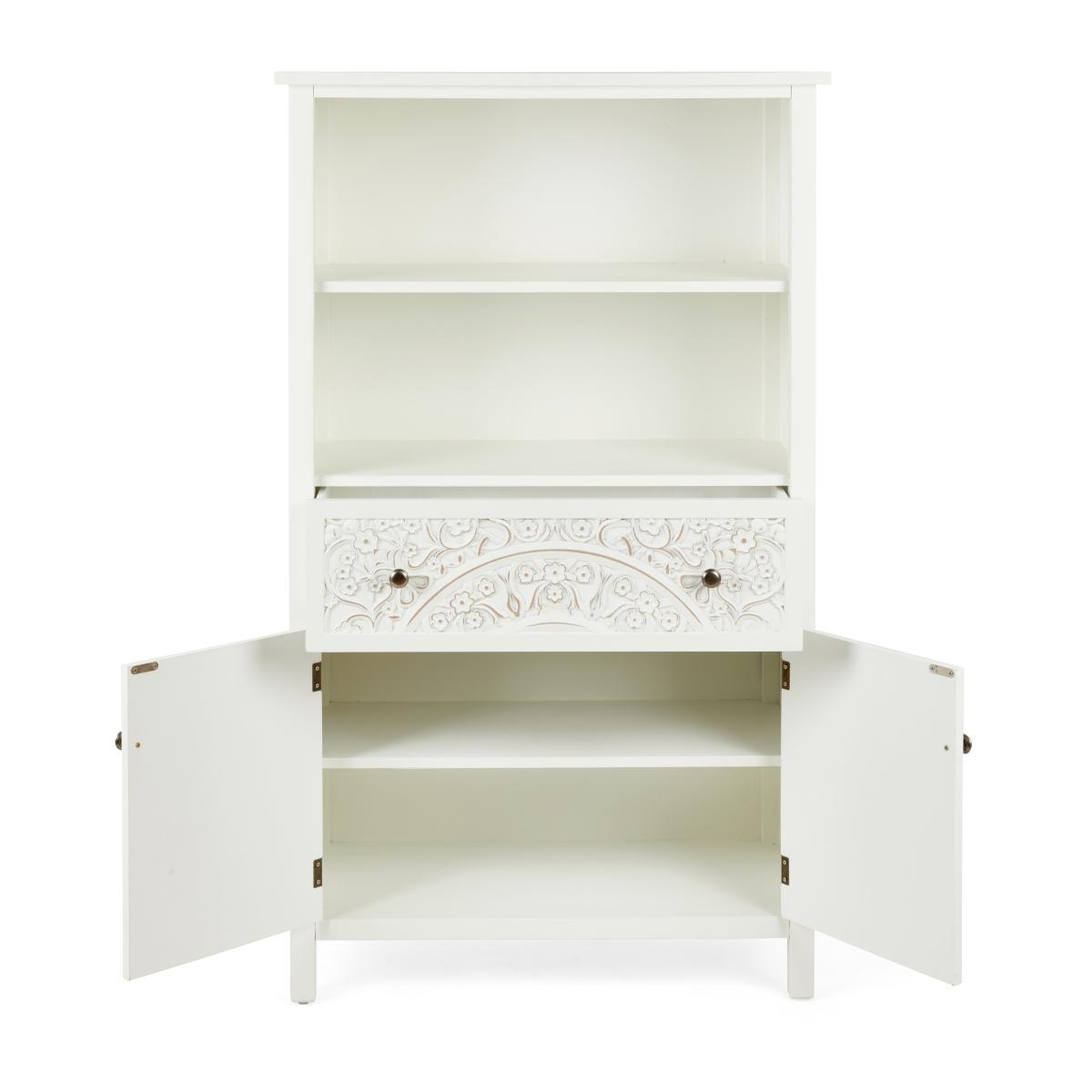 Samira White Tall Cabinet White – image 5