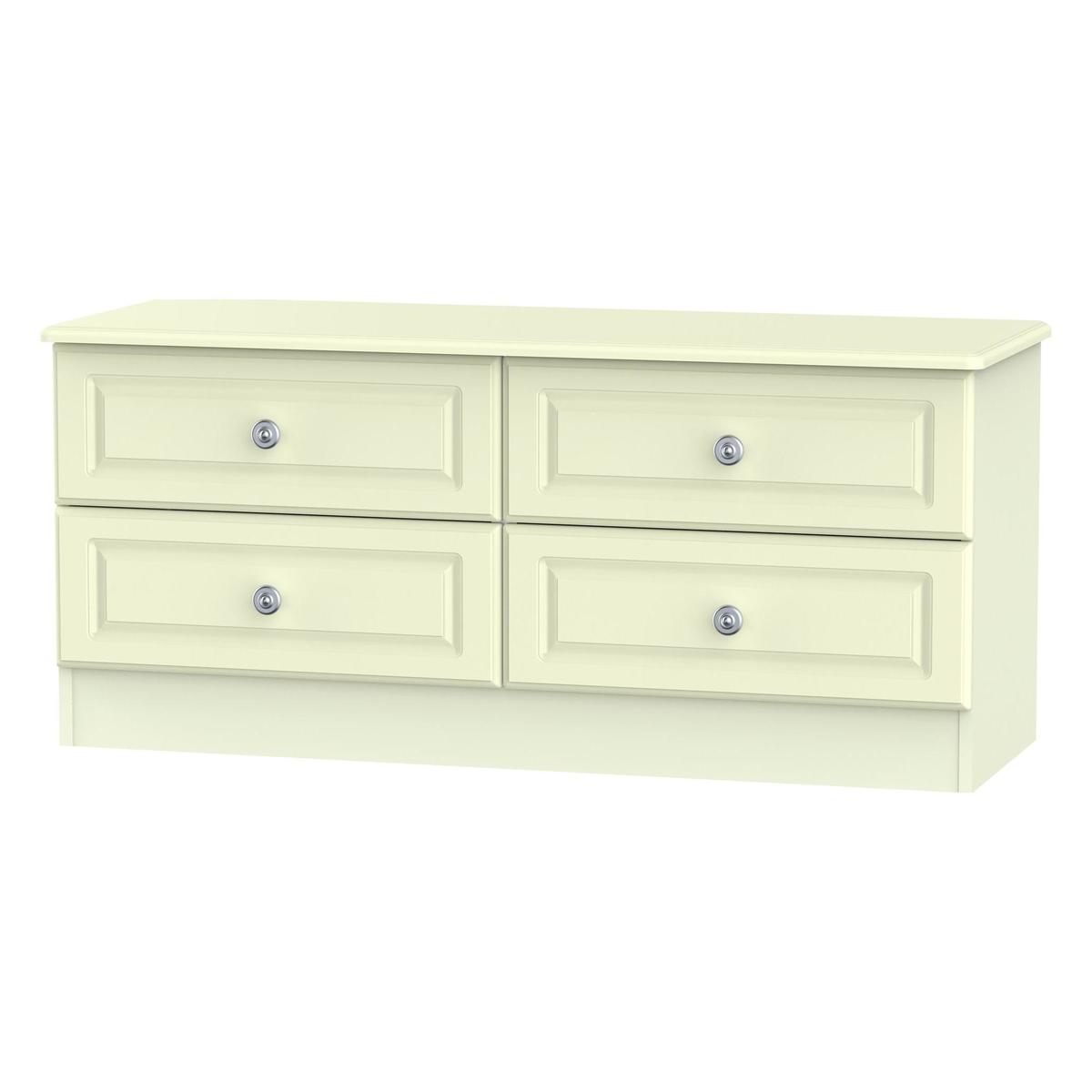 Pembroke Cream 4 Drawer Bed Box Cream