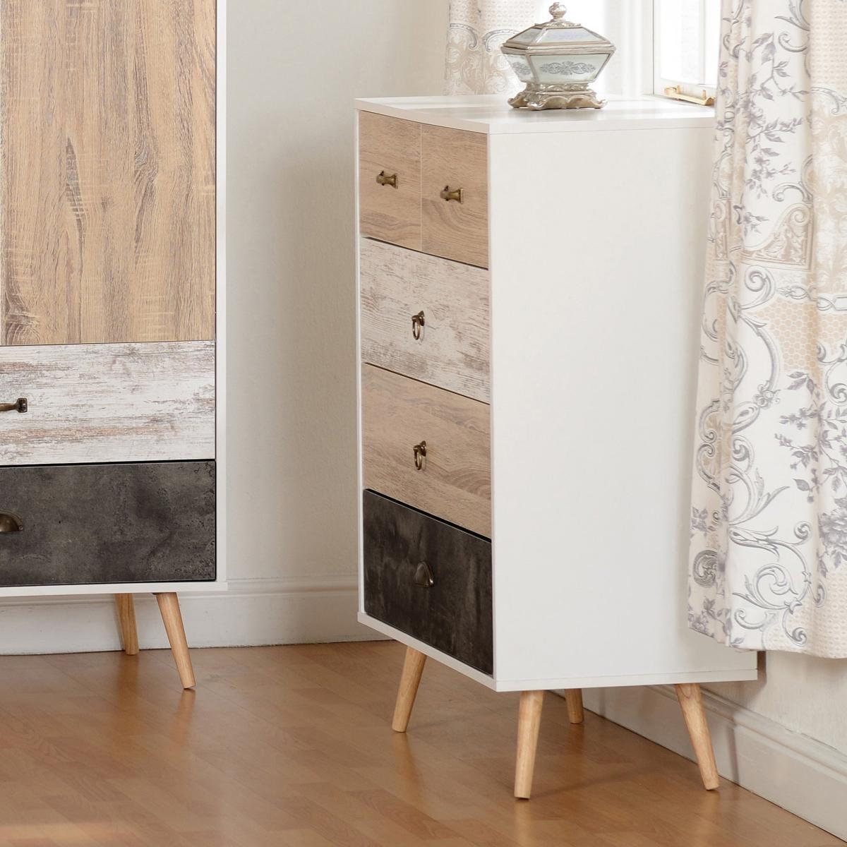 Nordic Chest of Drawers White – image 2