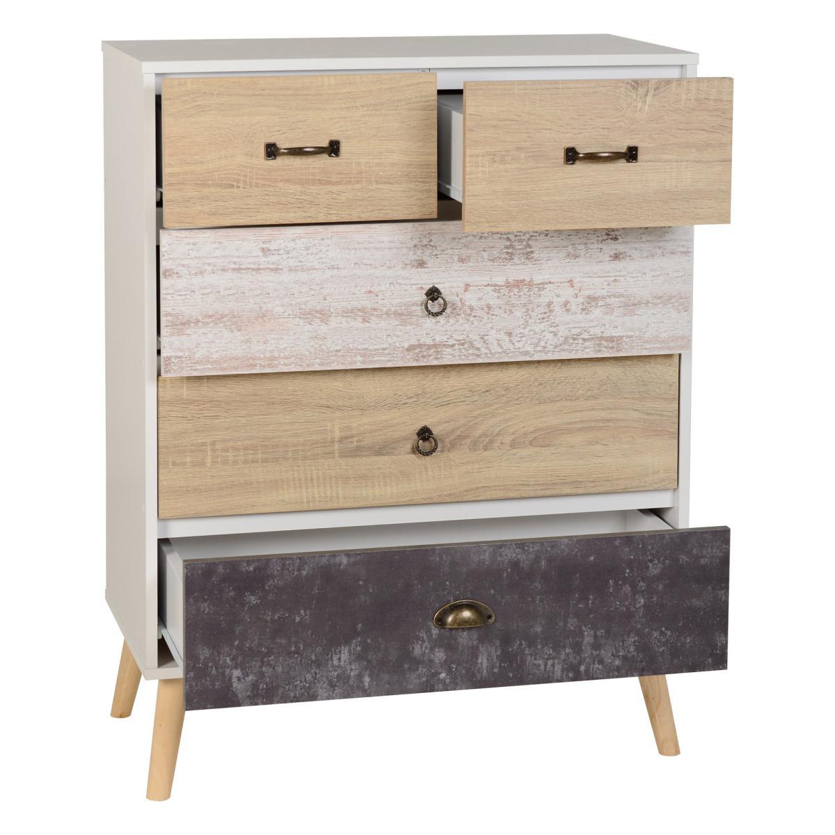 Nordic Chest of Drawers White – image 4