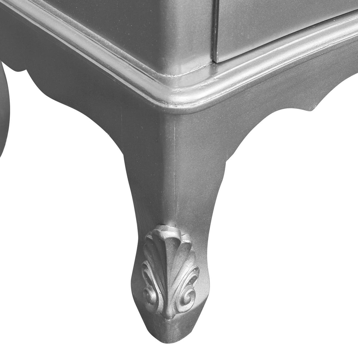 Toulouse Silver Wide 4 Drawer Chest Silver – image 7