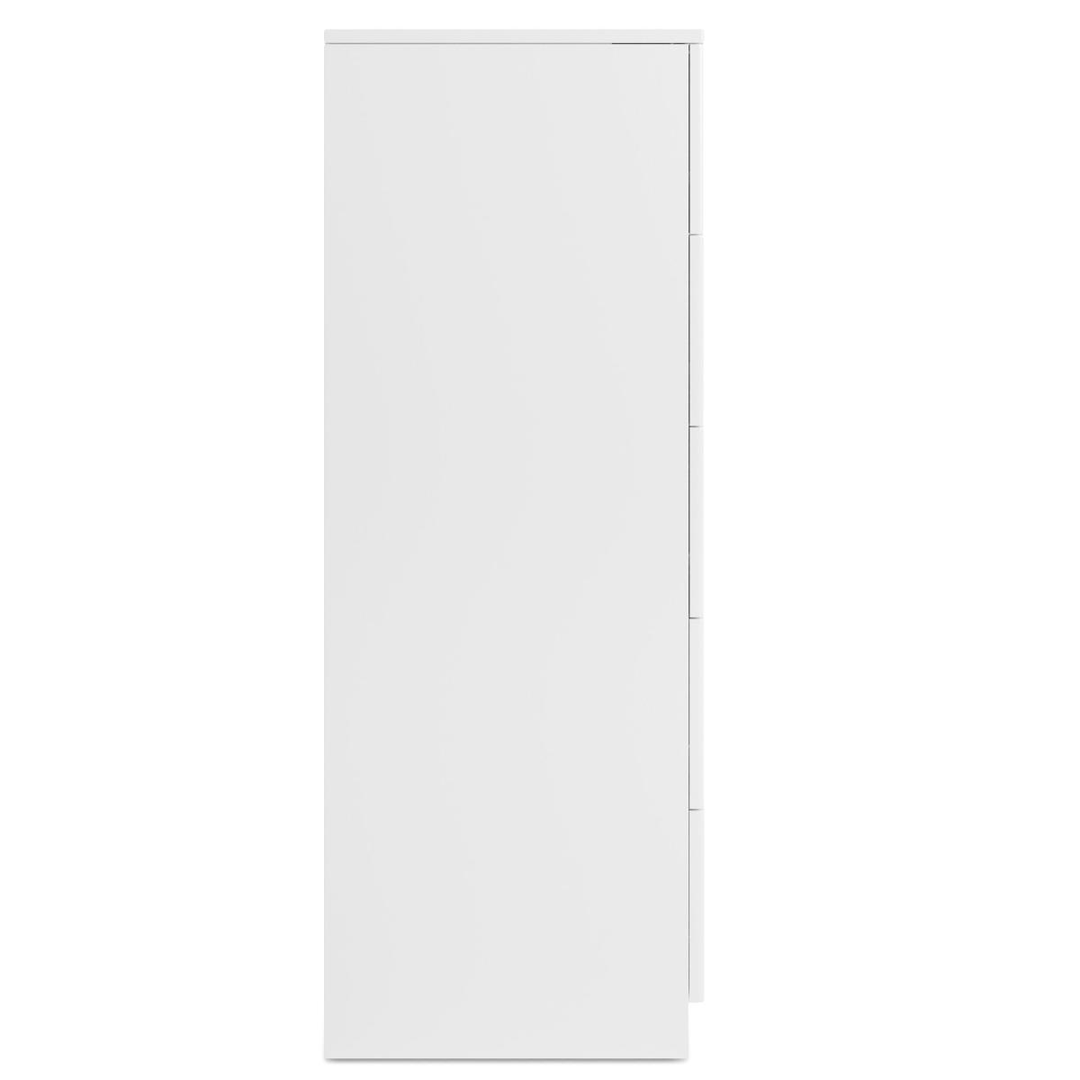 Larson Tall 5 Drawer Chest White – image 4