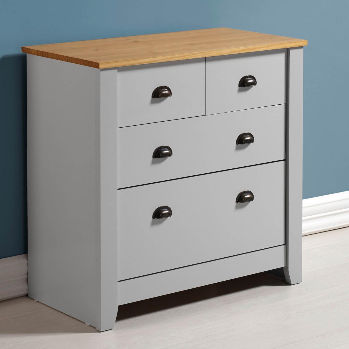 Ludlow Grey Chest of Drawers Grey – image 2
