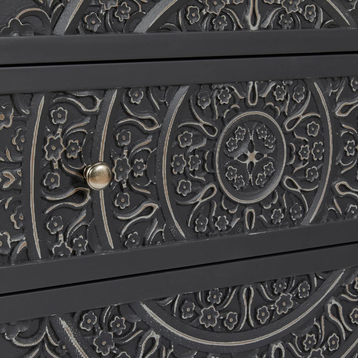Samira Charcoal 3 Drawer Chest Charcoal – image 6