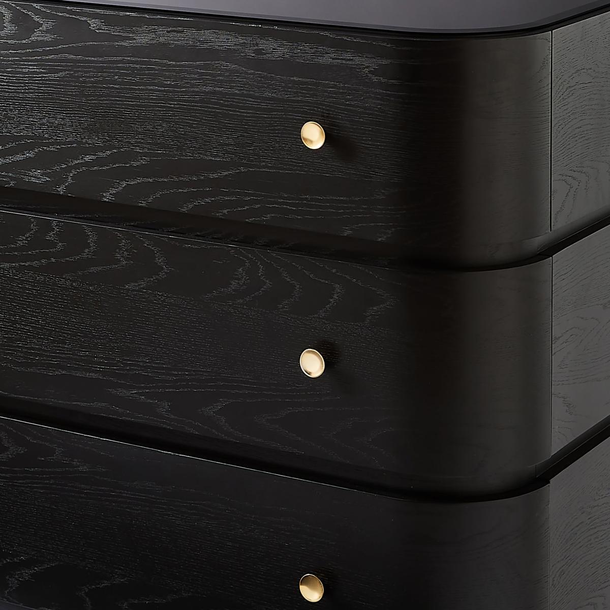 Azula 3 Drawer Chest Black – image 4
