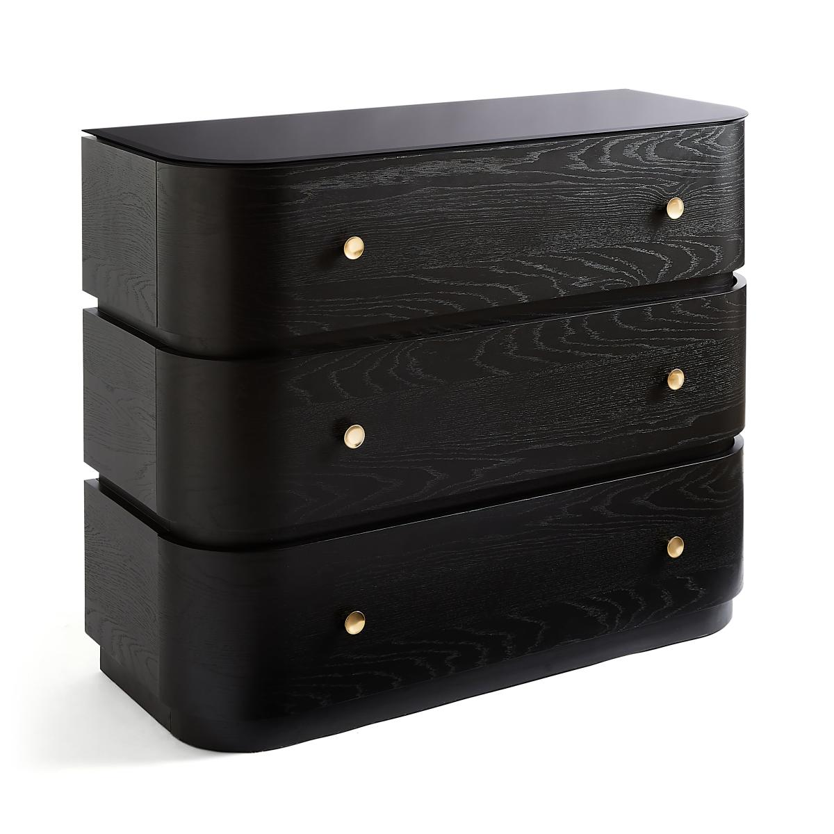 Azula 3 Drawer Chest Black – image 6