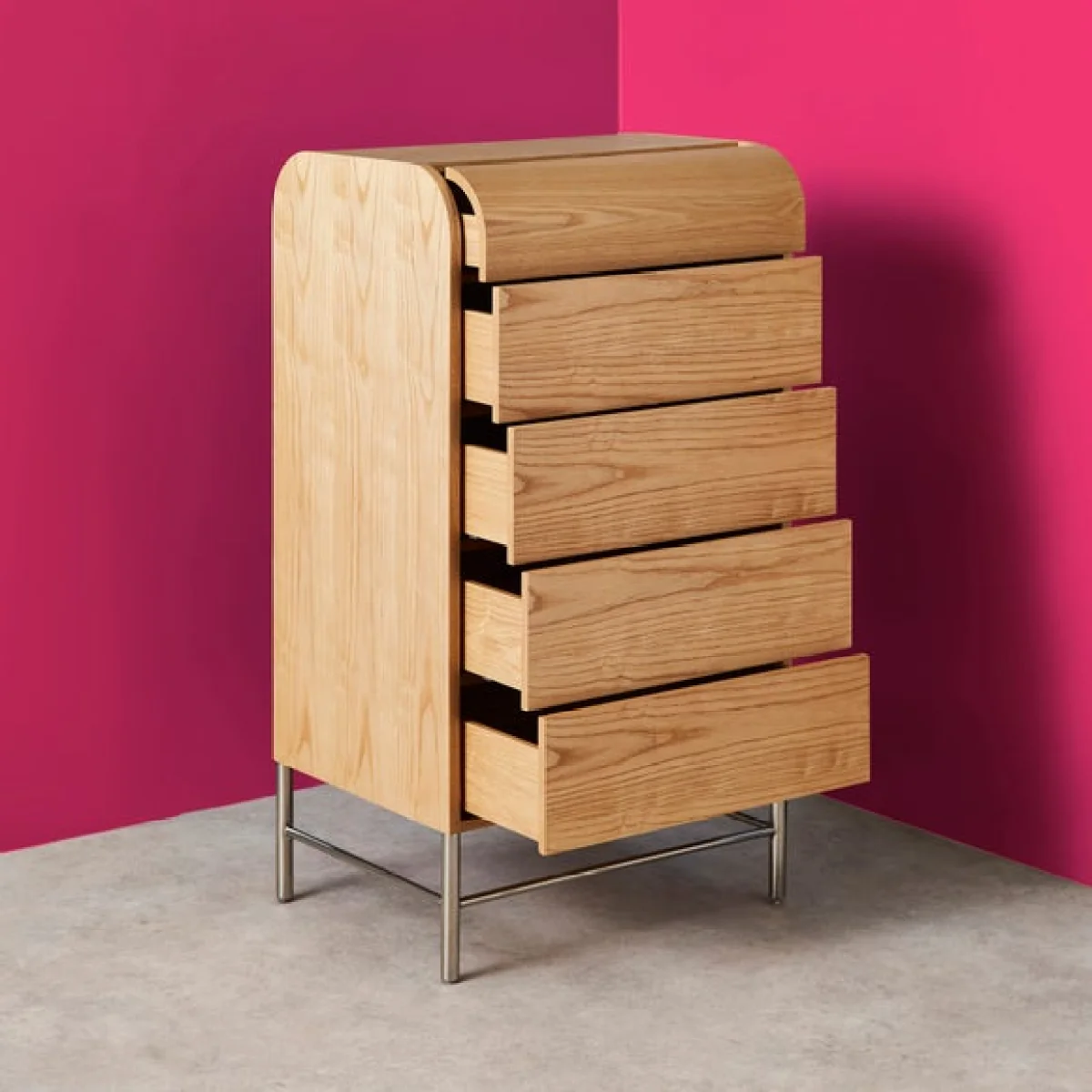 Yinka Ilori Half Log 5 Drawer Chest – image 2