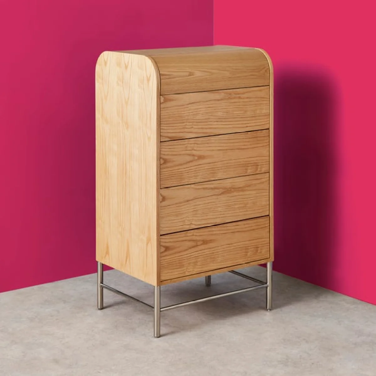 Yinka Ilori Half Log 5 Drawer Chest – image 1