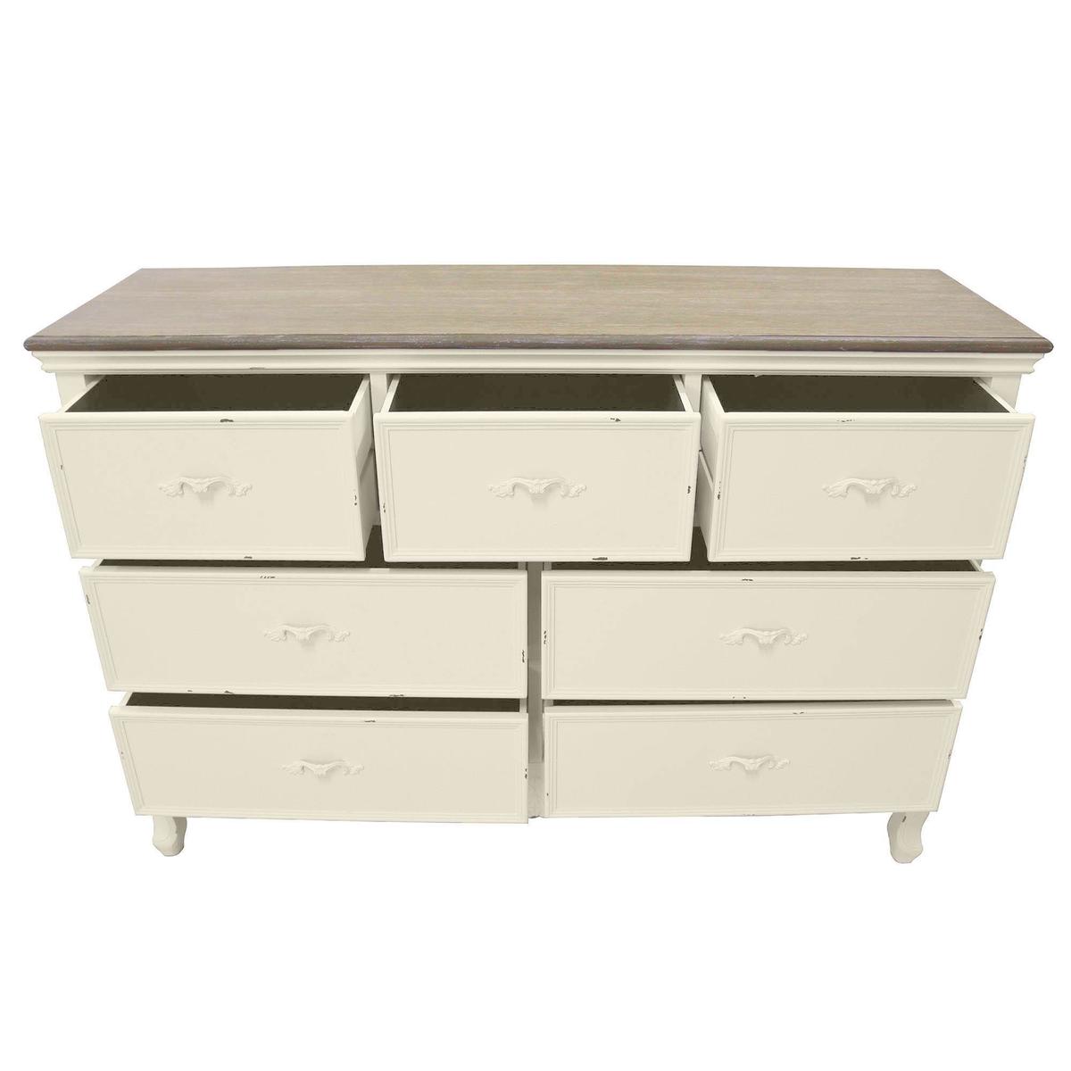 Camille Ivory 7 Drawer Chest Cream White – image 2