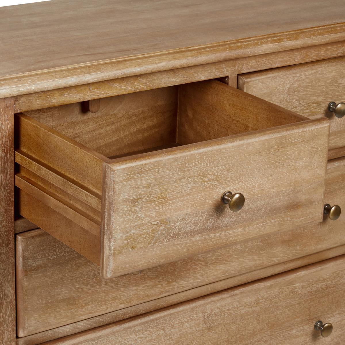 Giselle 5 Drawer Chest Wood (Brown) – image 5