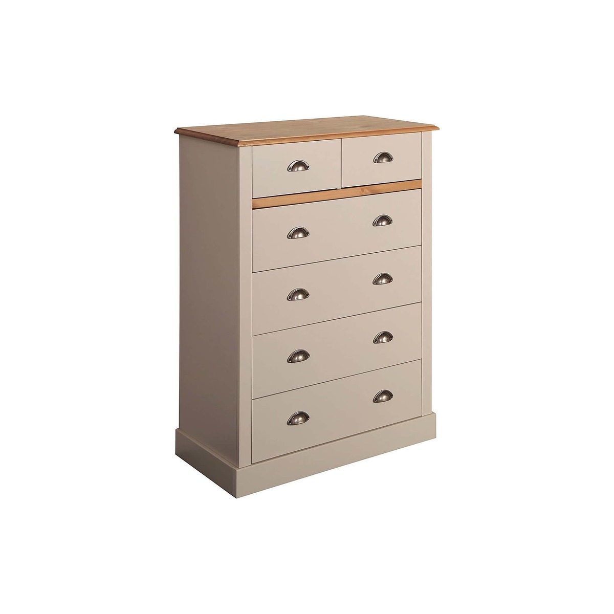 Sandringham Grey 6 Drawer Chest Grey – image 2