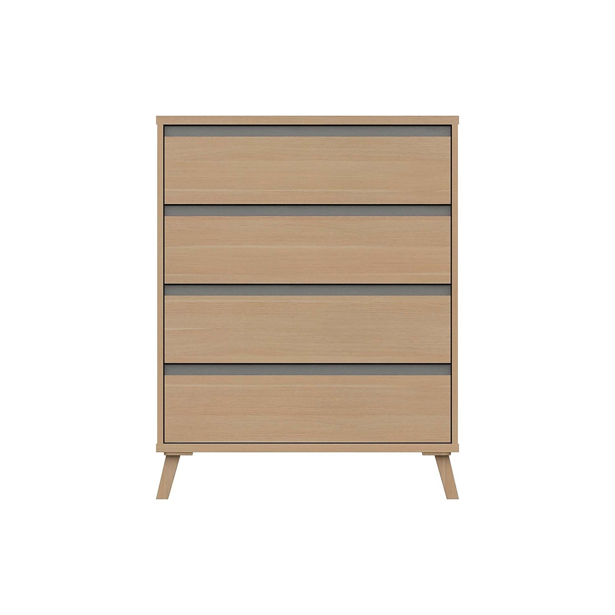 Jenson 4 Drawer Chest Light Oak – image 1