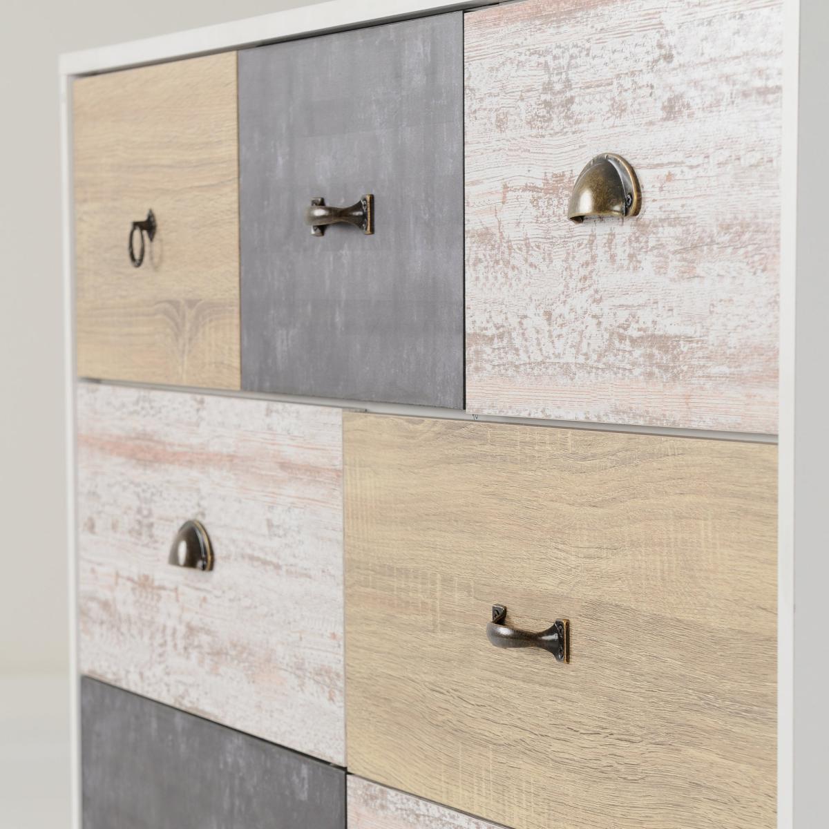 Nordic Merchant Chest White, Grey and Brown – image 4