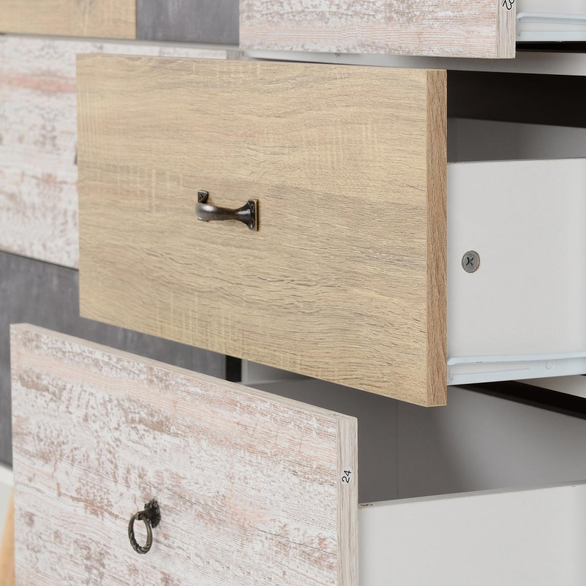 Nordic Merchant Chest White, Grey and Brown – image 5
