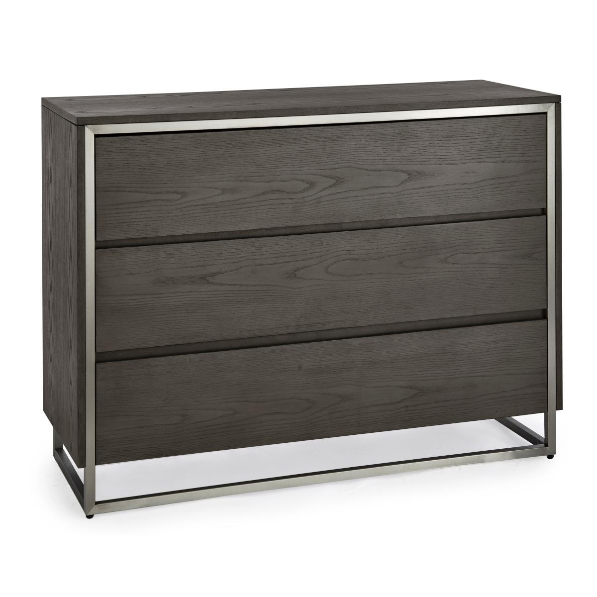 Logan 3 Drawer Chest Grey – image 4