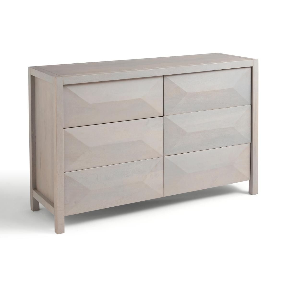 Watkins 6 Drawer Chest, Mango Wood White – image 6