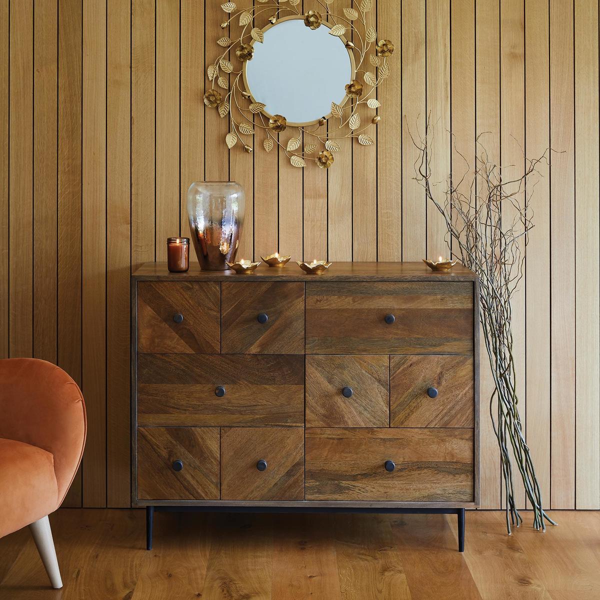 Finchley Multi Drawer Chest Wood (Brown) – image 3
