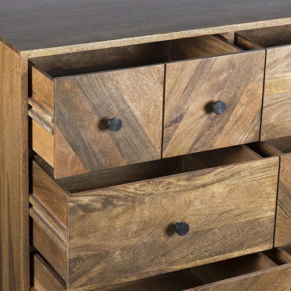 Finchley Multi Drawer Chest Wood (Brown) – image 5