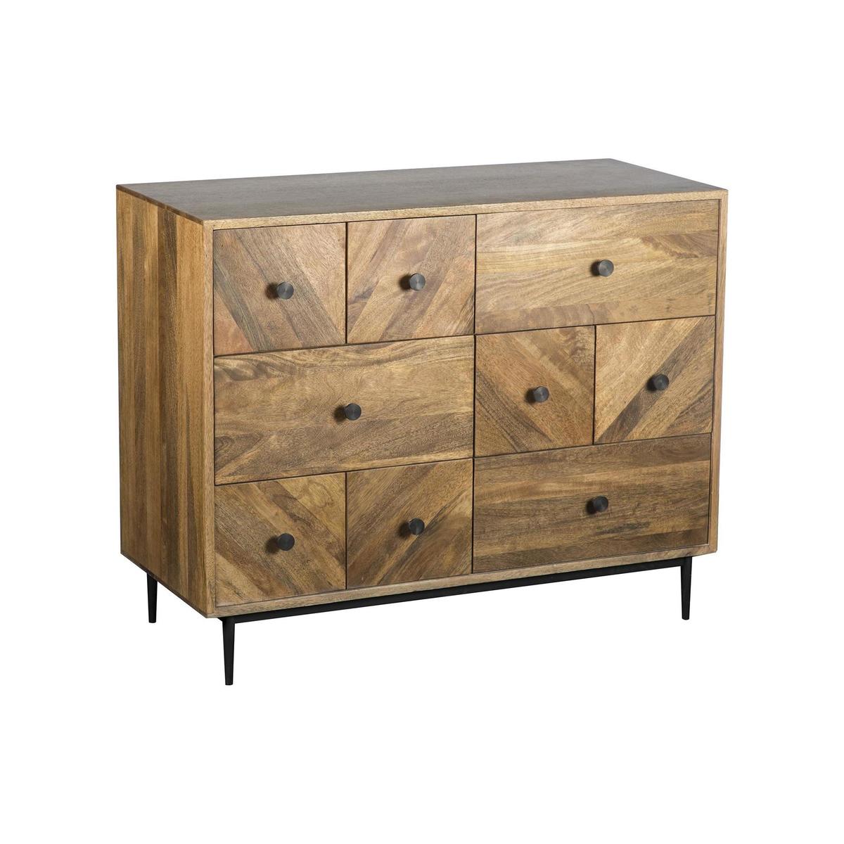Finchley Multi Drawer Chest Wood (Brown) – image 2