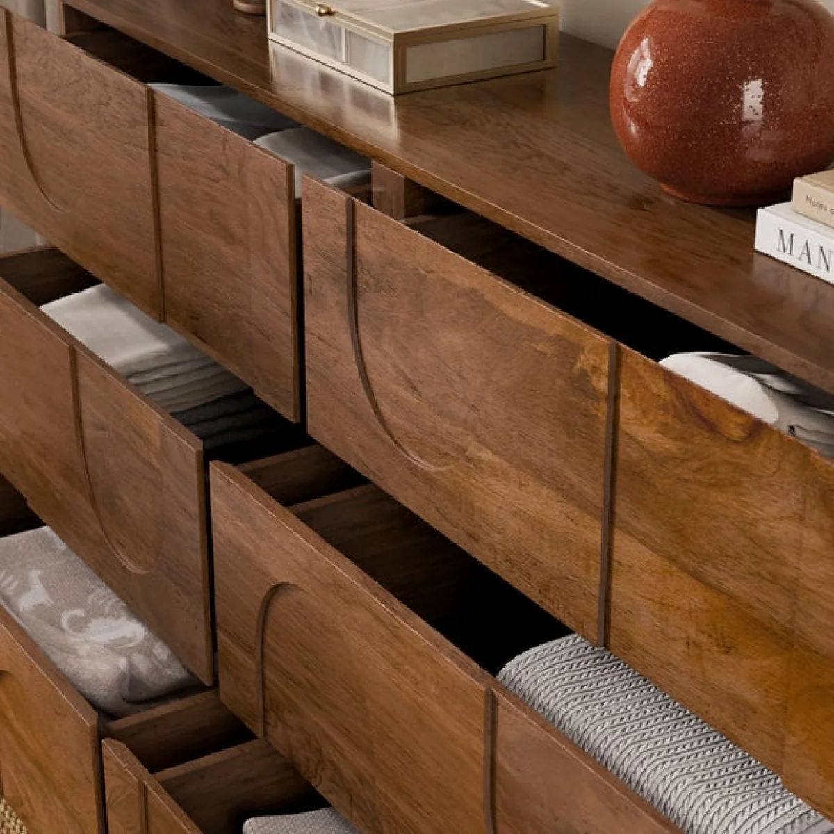 Juni 6 Drawer Chest, Mango Wood – image 4