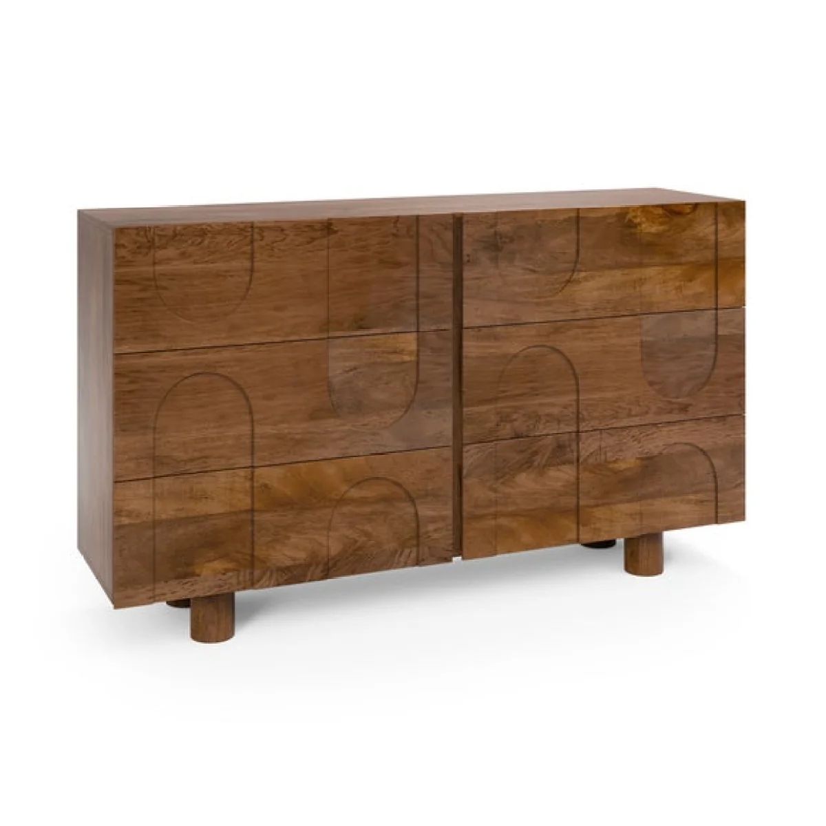 Juni 6 Drawer Chest, Mango Wood – image 7