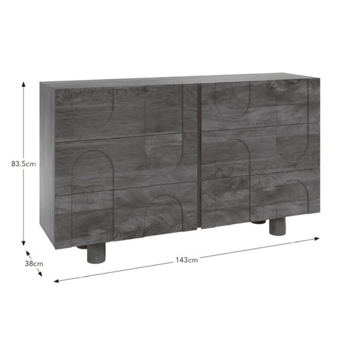 Juni 6 Drawer Chest, Mango Wood – image 8