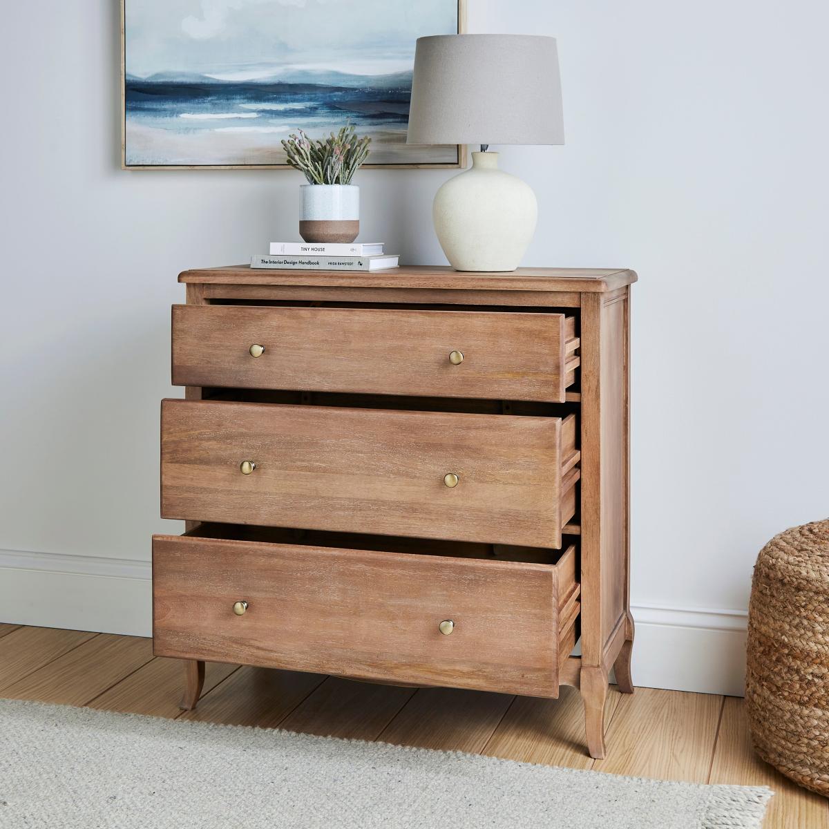 Giselle 3 Drawer Chest Natural – image 2