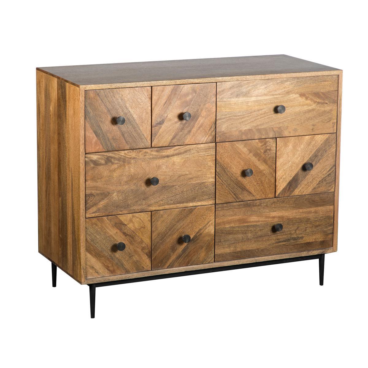 Finchley Multi Drawer Chest Wood (Brown) – image 7