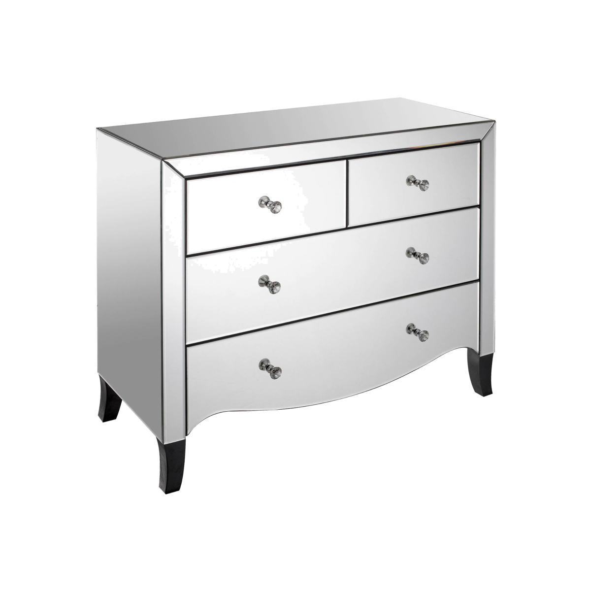 Valentina Mirrored Chest Grey