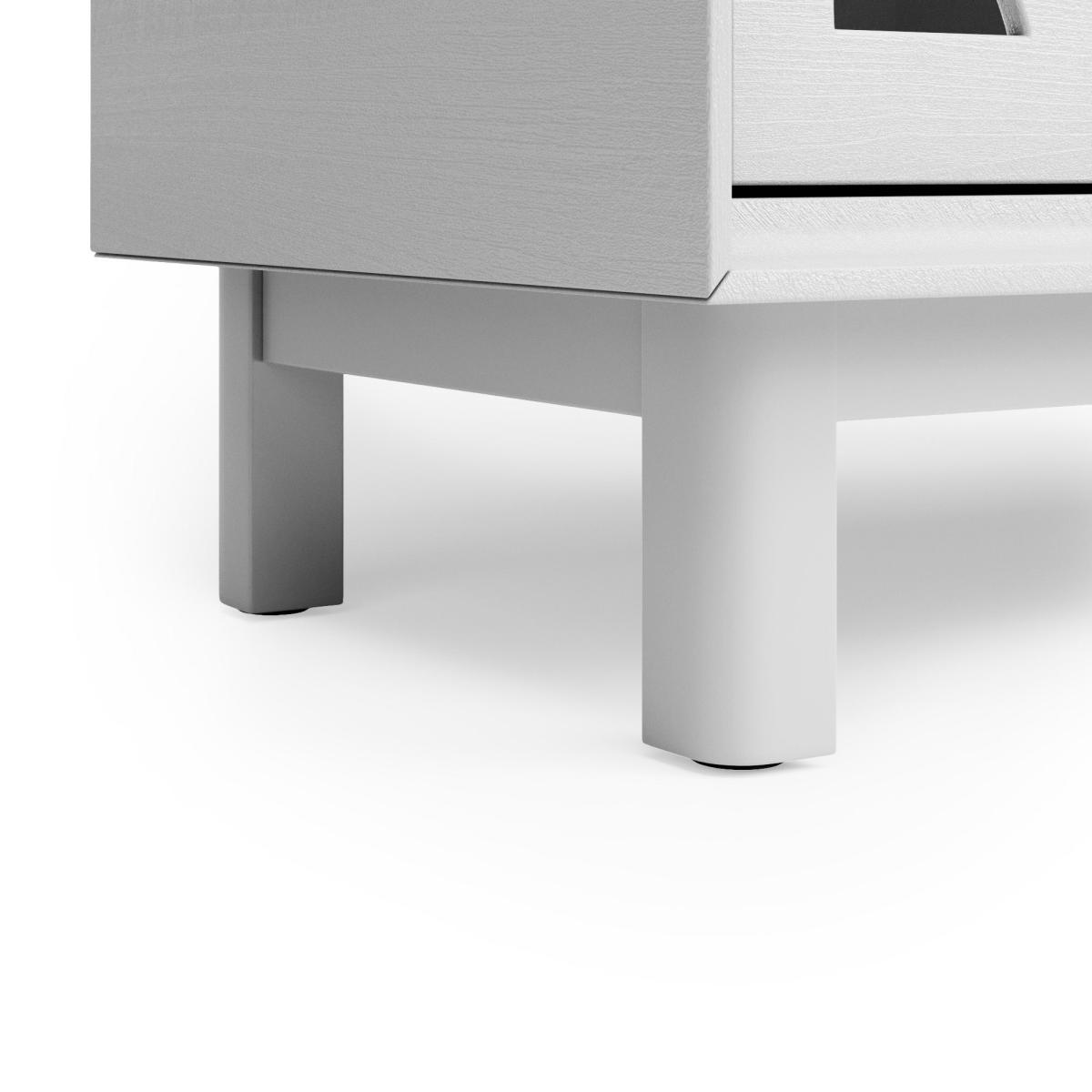 Delphi 5 Drawer Chest, Grey & Mirrored Grey – image 8